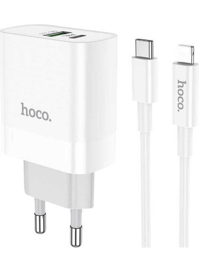 Hoco C80A Charger 1x USB-A 1x USB-C 3 A - Image 2